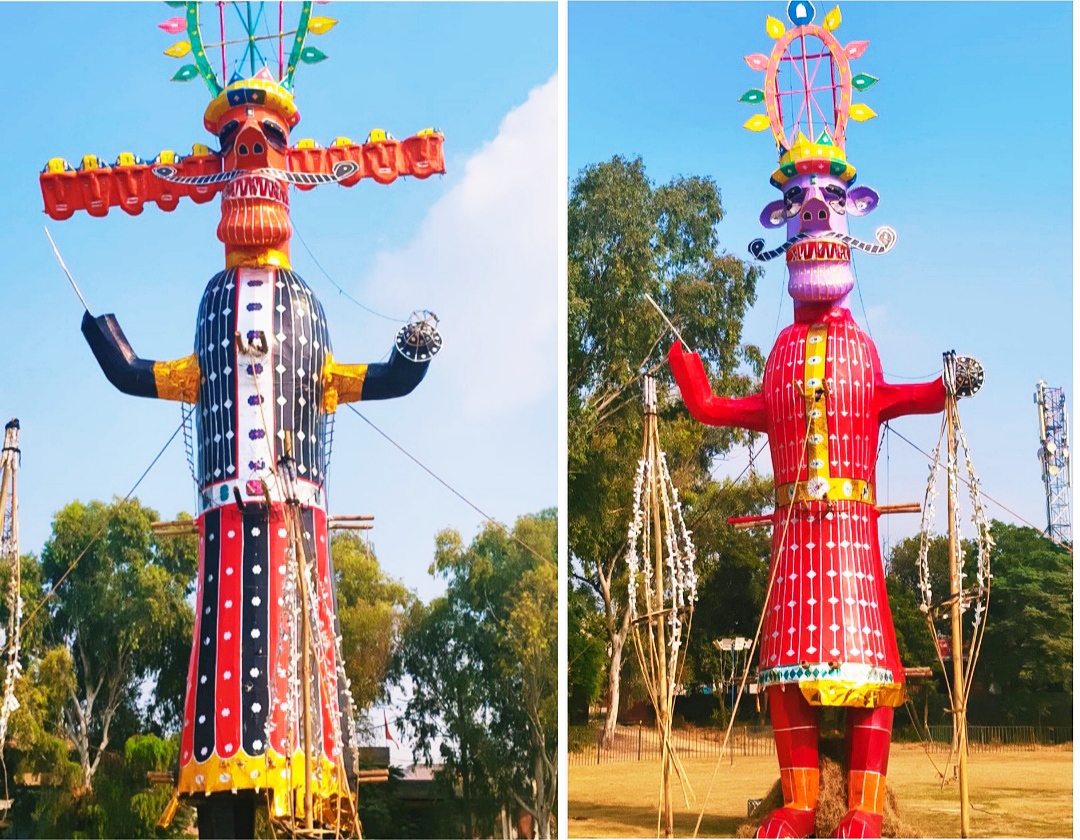Dussehra, a festival symbolizing the victory of good over evil, was celebrated with great pomp.